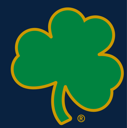 Spirit Mark, Shamrock Green/Gold on Navy variant