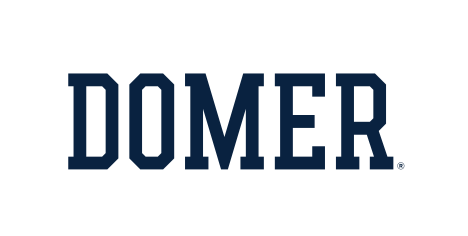 DOMER wordmark, navy variant