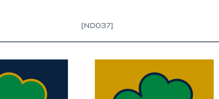 shamrock, green/gold on navy variant