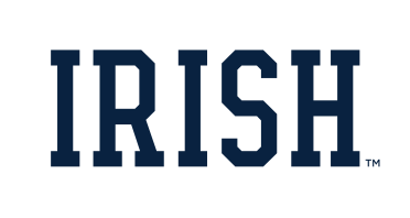 Irish wordmark, blue variant
