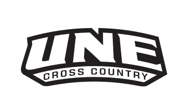 UNE Cross Country logo, black on white, Option 2 variant, cell 76