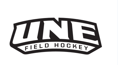 UNE Field Hockey logo, black on white, Option 2 variant, cell 79