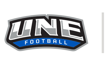 UNE Football logo, color on white, Option 2 variant, cell 81