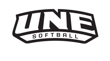 UNE Softball logo, black on white, Option 2 variant, cell 100