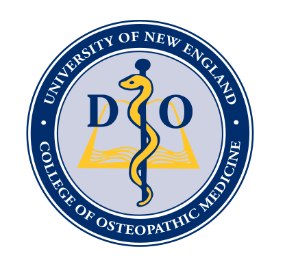 College of Osteopathic Medicine seal, circular, color variant, cell 139