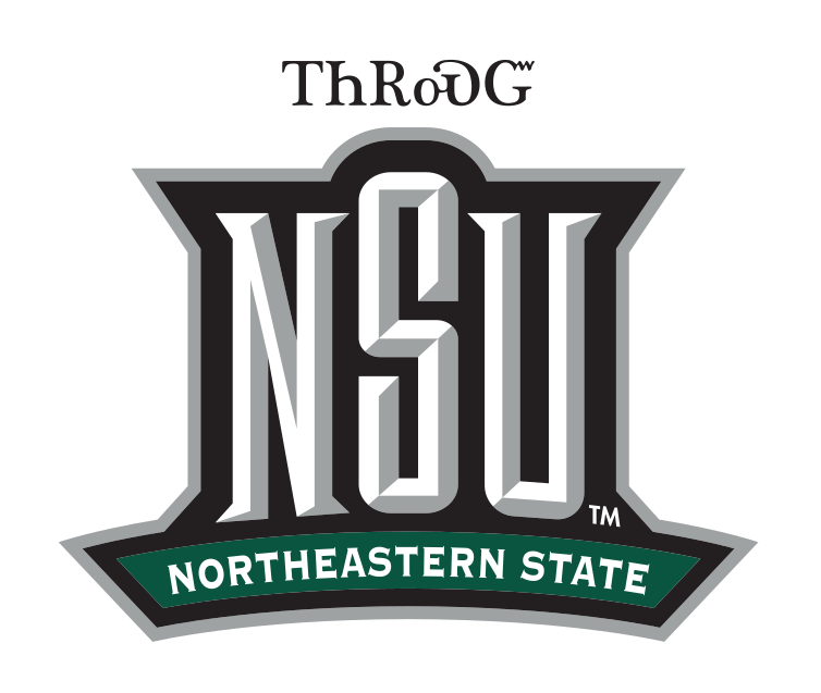 NSU lettermark with Cherokee text, full color variant, cell 55