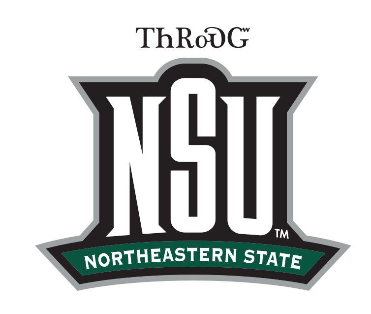 NSU lettermark with Cherokee text, grey/black variant, cell 57