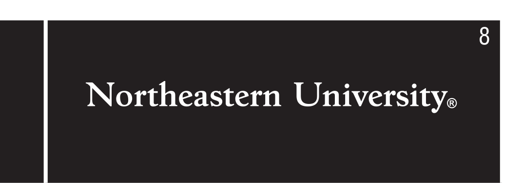 University Wordmark, horizontal white on black variant, cell 8