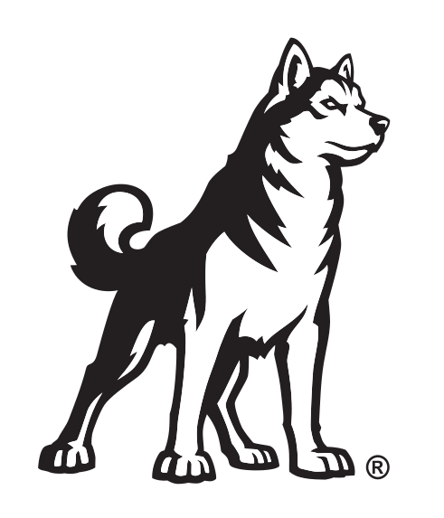 Standing Husky, black on white variant, cell 37