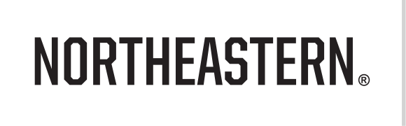 NORTHEASTERN wordmark, black variant, cell 54