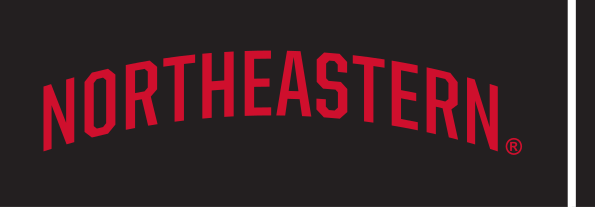NORTHEASTERN wordmark, red variant, cell 63