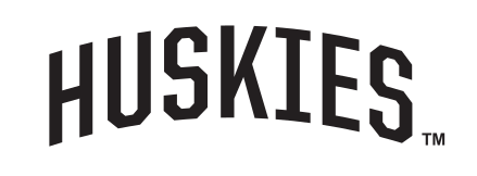 HUSKIES wordmark, black variant, cell 57