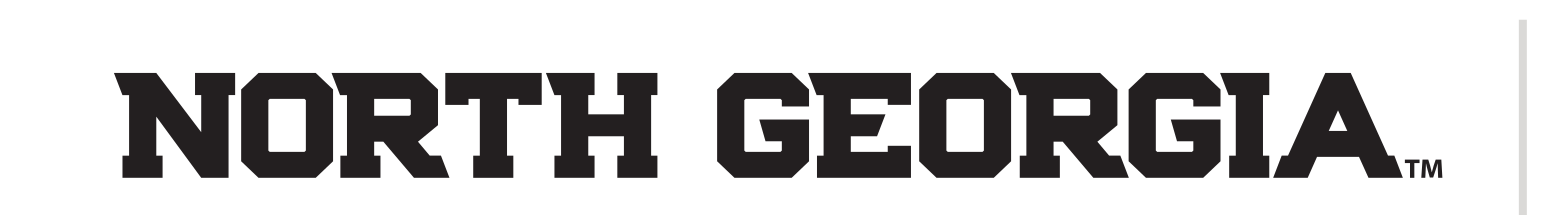 NORTH GEORGIA wordmark, black variant, cell 11