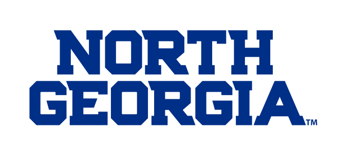 North Georgia wordmark, block, blue variant, cell 24