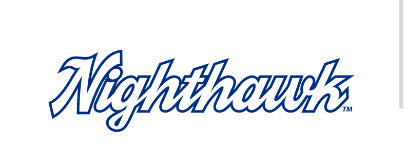 Nighthawk script, blue outline variant, cell 45