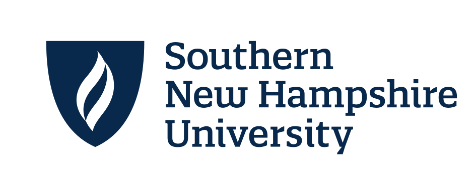 Southern New Hampshire University logo, full name, monochrome blue variant, cell 5