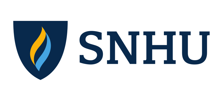 SNHU logo, abbreviated, color variant, cell 3