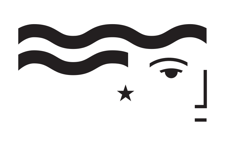 Louisiana Center for Women & Government icon, black variant, cell 29