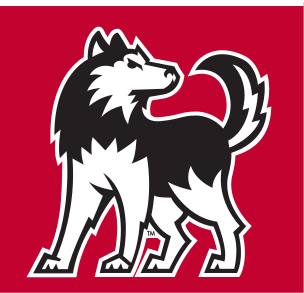 husky mascot, 1-color white on red variant, cell 20