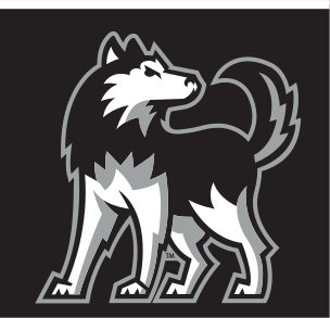 husky mascot, full color on black variant, cell 19