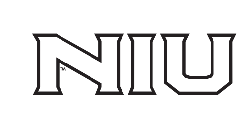 NIU wordmark, white/black outline variant, cell 31