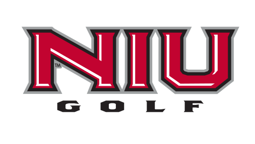 NIU golf wordmark, red/black/white variant, cell 61