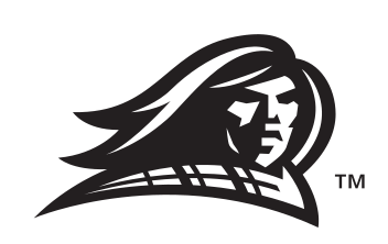 Highlander mascot head, black and white on white variant, cell 40