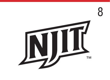 NJIT lettermark, black and white on white variant, cell 87