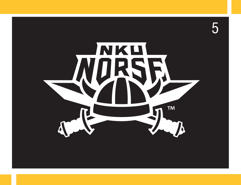 NKU Norse, white on black variant, cell 5
