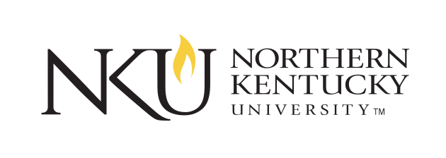 NKU Institutional Mark, horizontal, black and gold variant, cell 7