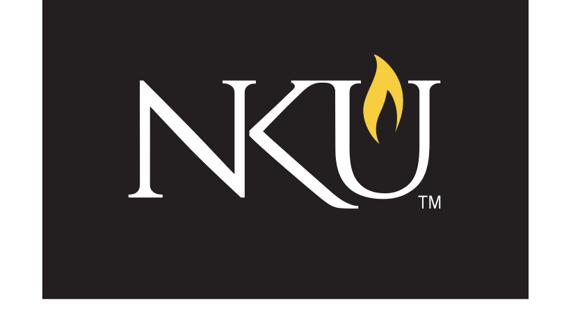 NKU Flame Mark, white on black variant, cell 16