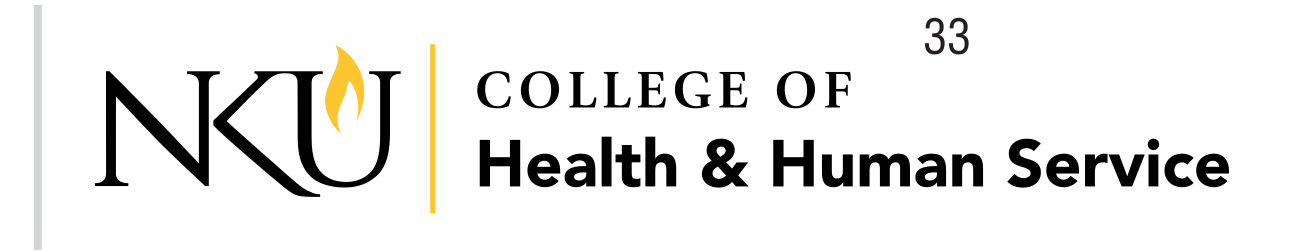 NKU College of Health & Human Services, horizontal variant, cell 33