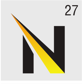 N lettermark, yellow/black on white variant, cell 27
