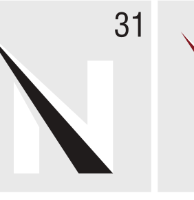 N lettermark, black/white on white variant, cell 31