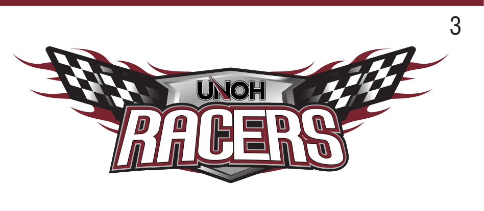 UNOH Racers logo, full color variant, cell 38