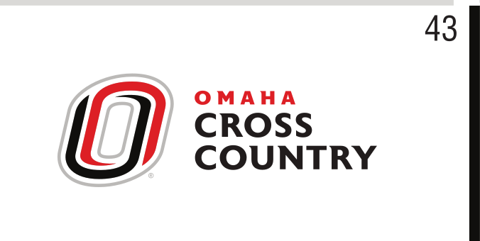 Omaha Cross Country, red/black horizontal lockup variant, cell 43