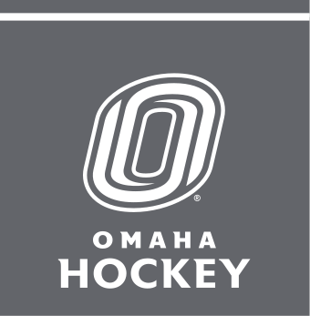 Omaha Hockey, white/grey on dark grey vertical lockup variant, cell 49