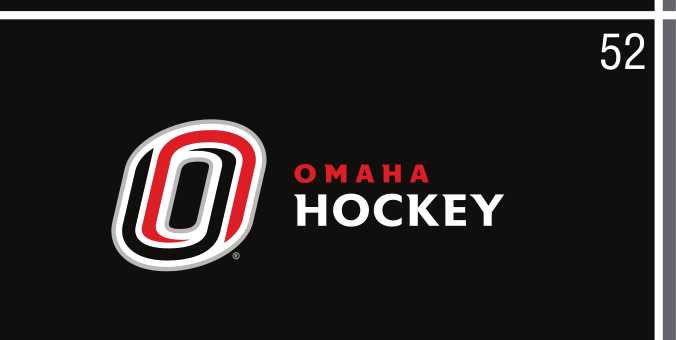 Omaha Hockey, red/white on black horizontal lockup variant, cell 52