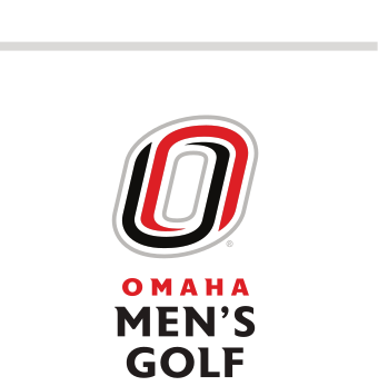Omaha Men's Golf, red/black vertical lockup variant, cell 63