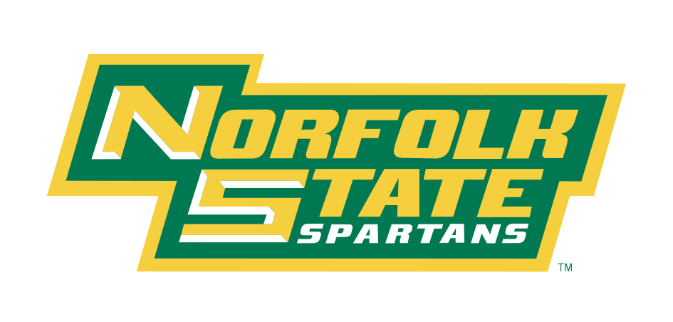Norfolk State Spartans wordmark, full color variant, cell 12