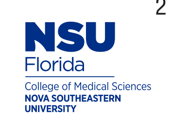 College of Medical Sciences, vertical lockup, color variant, cell 28
