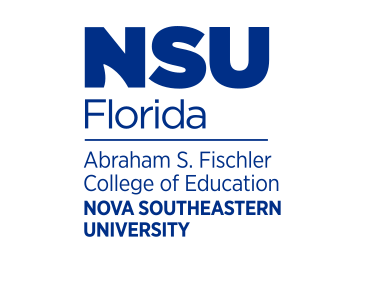 Abraham S. Fischler College of Education, vertical lockup, color variant, cell 46