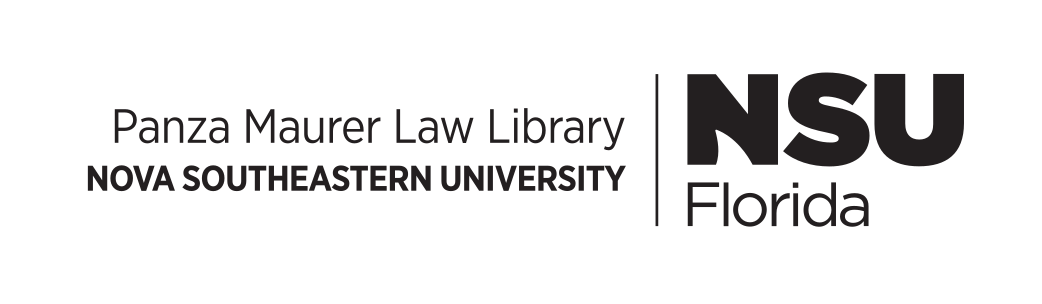 Panza Maurer Law Library logo, horizontal, black variant, cell 80