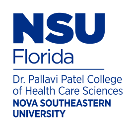 Dr. Pallavi Patel College of Health Care Sciences, stacked blue variant, cell 121