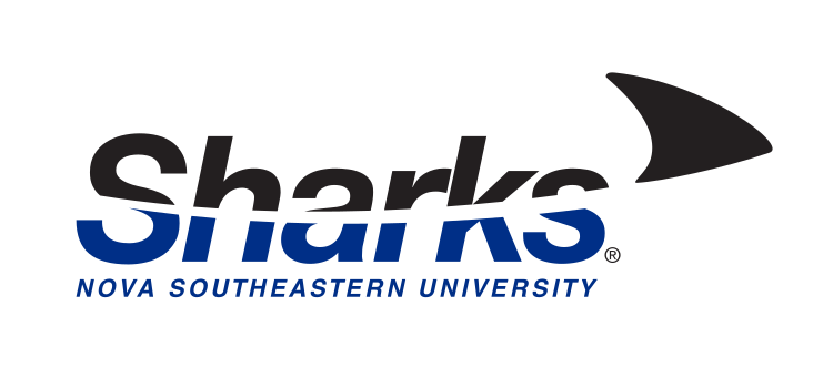Sharks wordmark with fin, full color variant, cell 219