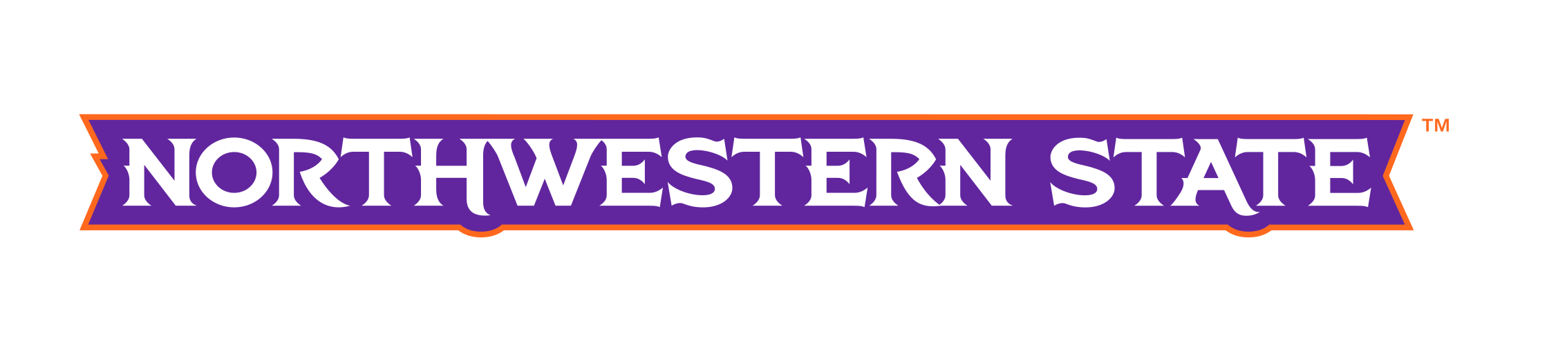 Northwestern State wordmark, banner variant, cell 12