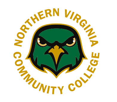Northern Virginia Community College circular mark, gold/green variant, cell 17