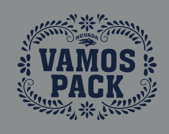 Vamos Pack with floral elements, blue on silver variant, cell 15