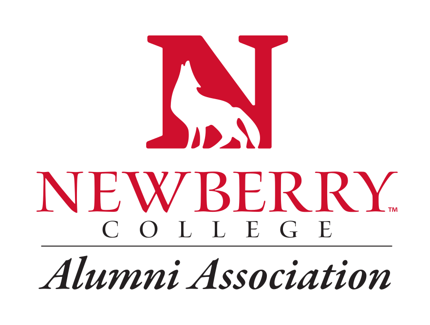 Newberry College Alumni Association logo, red/black icon and wordmark variant, cell 34