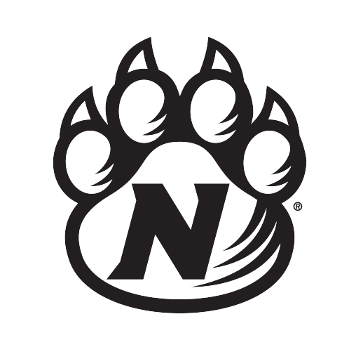 Bearcat paw with 'N', black and white variant, cell 5